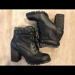 Steve Madden Booties Knit Detail